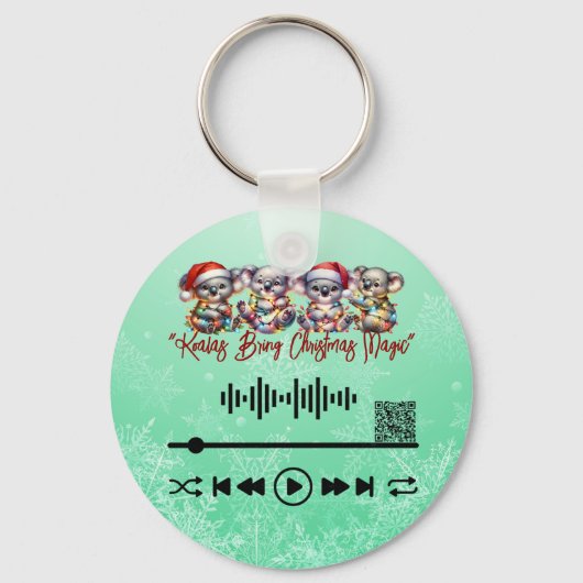 スキャンfor、クリスマス魔法KeyChain キーホルダー (正面)