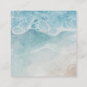 スキャンQRコードRSVPビーチ結婚式挿入 エンクロージャーカード (裏面)