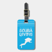 スキュおもしろいーバ・ダイバーの旅行手荷物タグ ラゲッジタグ (正面縦)