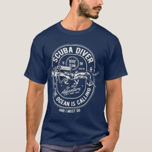 スキュバ·ダイバーザ·ザ·海が電話中 Tシャツ
