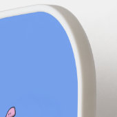 スキューバおもしろいダイバーと魚の海の生き物の漫画 ピックルボールラケット (左詳細)