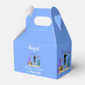 スキューバおもしろいダイバーと魚の海の生き物の漫画 フェイバーボックス (裏面サイド)