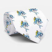 スキューバおもしろいダイビングイルカ ネクタイ (ロール)
