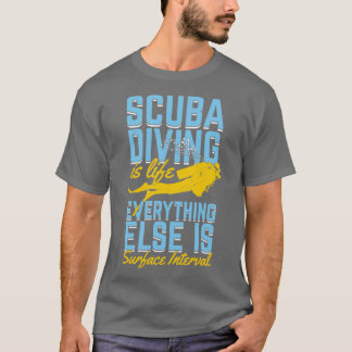 スキューバおもしろいダイビングダイバーインストラクターギフト Tシャツ