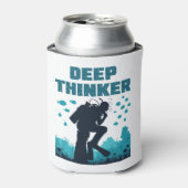 スキューバおもしろいダイビングダイバー深いティンカーロダン 缶クーラー (缶正面)