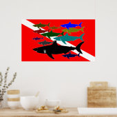 スキューバのポスター ポスター (キッチン)