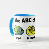 スキューバのABC マグカップ (正面左)