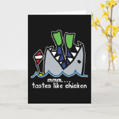 スキューバはチキンシャークを味わう カード (黄色い花)