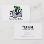 スキューバはチキンシャークを味わう 名刺 (正面/裏面)