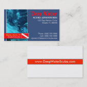 スキューバインストラクターの名刺 名刺 (正面/裏面)