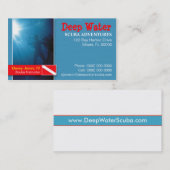 スキューバインストラクターの名刺 名刺 (正面/裏面)