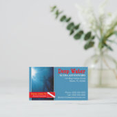 スキューバインストラクターの名刺 名刺 (スタンド正面)