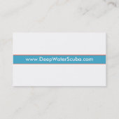 スキューバインストラクターの名刺 名刺 (裏面)