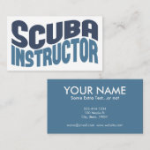 スキューバインストラクター名刺 名刺 (正面/裏面)