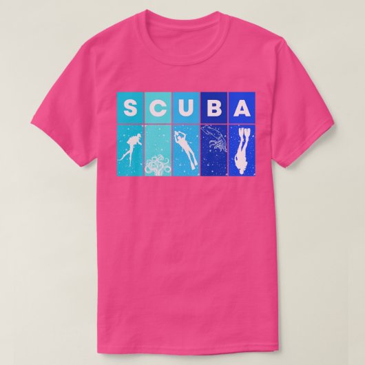 スキューバエンスザシースキューバダイビング海愛好家ディ Tシャツ (デザイン正面)