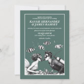 スキューバカップル結婚ズ 招待状 (正面)