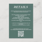 スキューバカップルQRコードと詳細 エンクロージャーカード (正面)