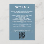 スキューバカップルQRコードと詳細 エンクロージャーカード (正面)