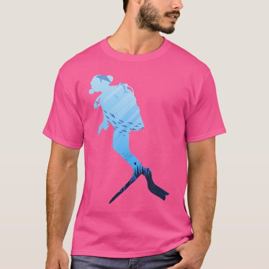 スキューバカラフルダイビング Tシャツ (正面)