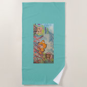 スキューバキャッツウォーター色 ビーチタオル (正面)