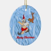 スキューバサンタ セラミックオーナメント (右)