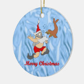 スキューバサンタ セラミックオーナメント (左)