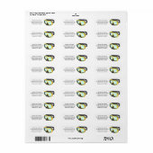 スキューバシュノーケルダイビングマスク名前をカスタムするまたはビジネス ラベル (フルシート)