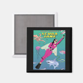 スキューバジェーン磁石 マグネット (正面/裏面)