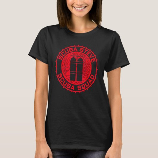スキューバスカッドシールスティーブ Tシャツ (正面)