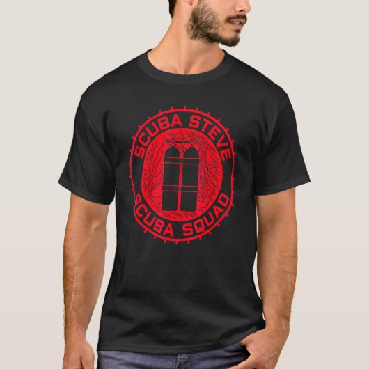 スキューバスカッドシールスティーブ Tシャツ (正面)