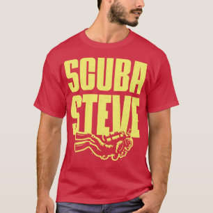 スキューバスティーブタイポグラフィデザイン Tシャツ