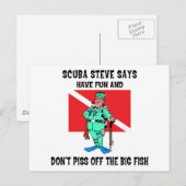 スキューバスティーブ ポストカード (正面/裏面)