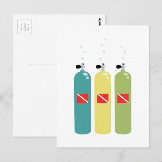 スキューバタンク ポストカード (正面/裏面)