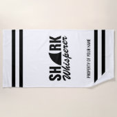 スキューバダイバおもしろいー用のシャーク·ワイスパー·ビーチ·タオル ビーチタオル (正面)