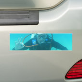 スキューバダイバーのバンパーステッカー バンパーステッカー (車上)