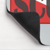 スキューバダイバーの結合された赤いNITROXの緑のダイバーの旗 マウスパッド (コーナー)