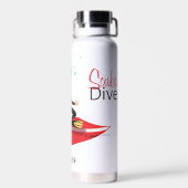 スキューバダイバーめい想ズのヨガBe Calm ウォーターボトル (背面)