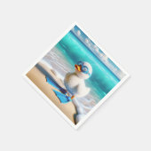 スキューバダイバーアクリング スタンダードカクテルナプキン (角)