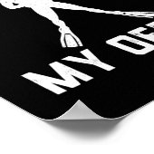 スキューバダイバーギフト男性へスキューバおもしろいダイビングギフト ポスター (角)