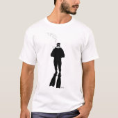 スキューバダイバーシルエット(男性) Tシャツ (正面)
