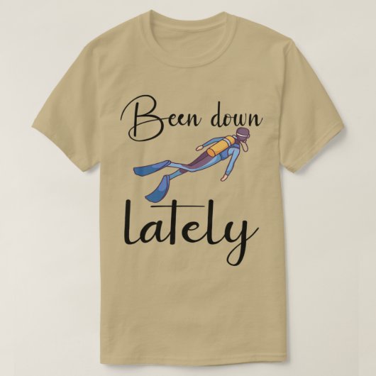 スキューバダイバースキューバダイビングが最近ダウンしている1 Tシャツ (デザイン正面)