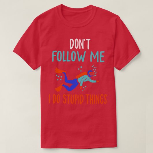 スキューバダイバースキューバダイビング Tシャツ (デザイン正面)