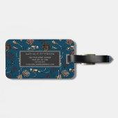 スキューバダイバースケルトンダイバーズ&コーラルモノグラム ラゲッジタグ (裏面横)