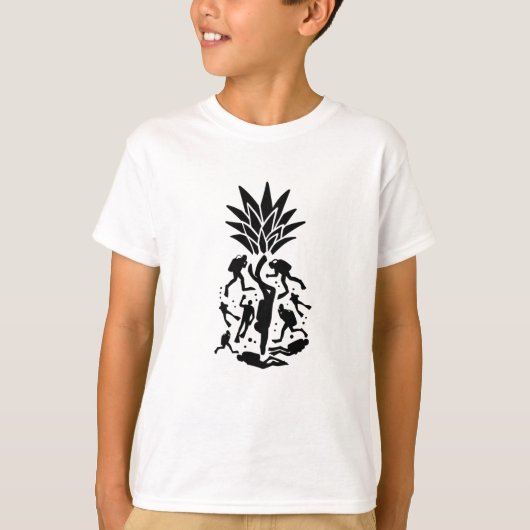 スキューバダイバーズパイナップル Tシャツ (正面)