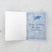 スキューバダイバーダイバーダウン誕生日カード カード (内部)