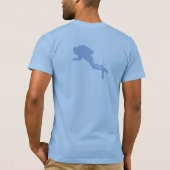 スキューバダイバーデザイン「もっとダイビングしたい」 Tシャツ (裏面)