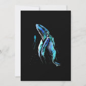 スキューバダイバーハンプバックホエールスイミングダイビングギフト シーズンカード (正面)