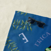 スキューバダイバーパーソナライズされた ビーチタオル (インサイチュ)