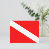 スキューバダイバーフラッグ ポストカード (スタンド正面)