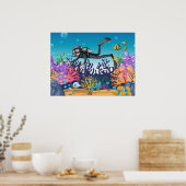 スキューバダイバーポスター ポスター (キッチン)